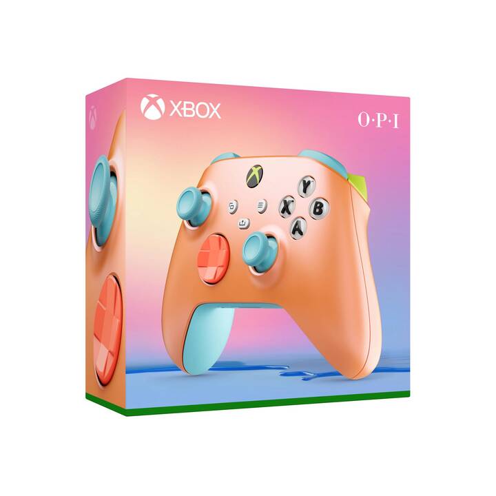 MICROSOFT Xbox Sunkissed Vibes OPI Special Edition Controller (Koralle, Grün, Blau)