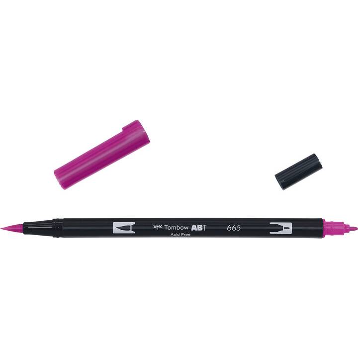 TOMBOW Dual Brush ABT 665 Crayon feutre (Pourpre, 1 pièce)