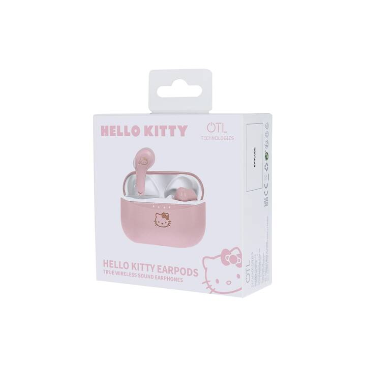 OTL TECHNOLOGIES Hello Kitty Casque d'écoute pour enfants (Earbud, Bluetooth 5.0, Pink)
