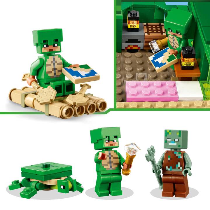 LEGO Minecraft Das Schildkrötenstrandhaus (21254)