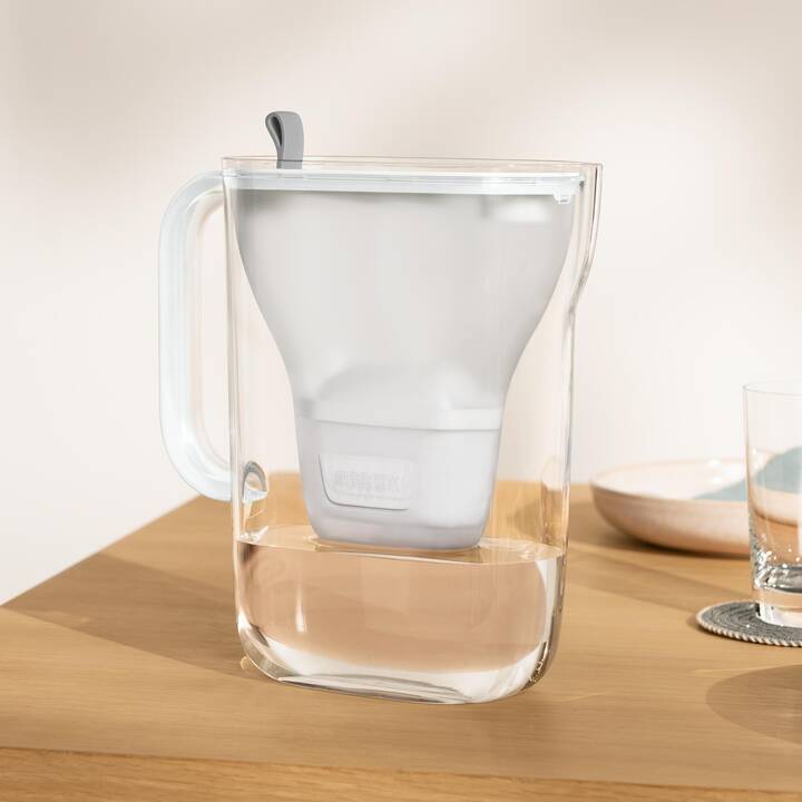 BRITA Tischwasserfilter Style (1.4 l, Hellgrau, Grau)