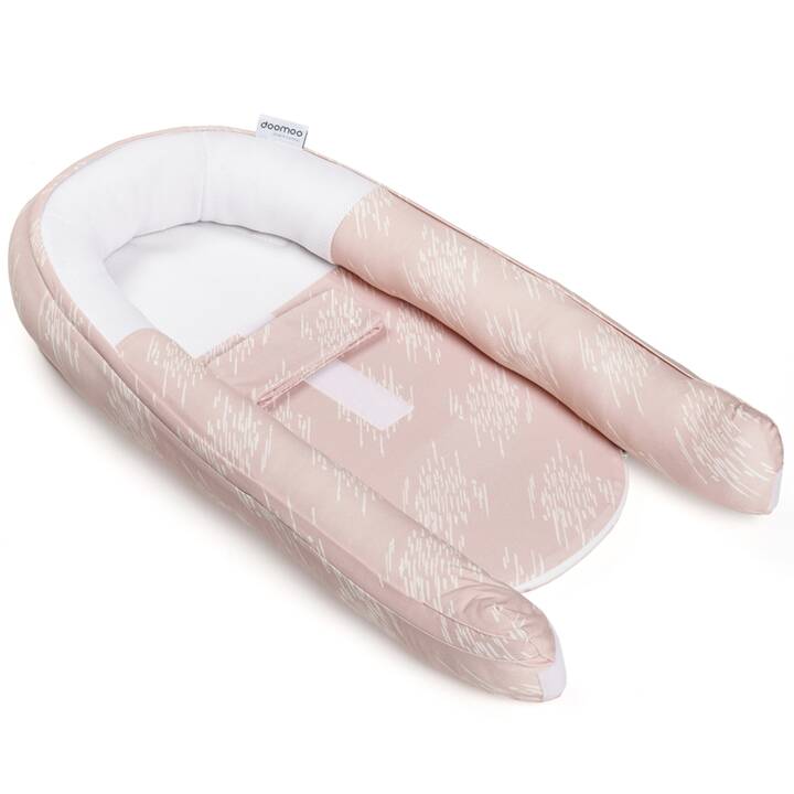 DOOMOO Nid pour bébés Cocoon Misty Pink (76 cm x 49 cm)