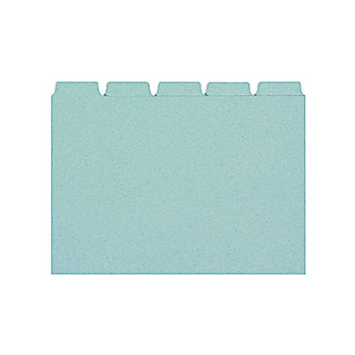 BIELLA Indice per cartelle sospese (A7, Blu, In bianco, 25 pezzo)