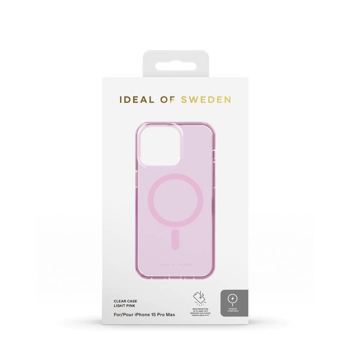 IDEAL OF SWEDEN Backcover (iPhone 15 Pro Max, Ohne Motiv, Transparent, Pink, Rosa)