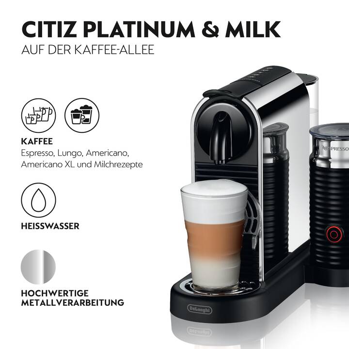 DELONGHI Citiz Platinum & Milk EN330.M (Nespresso, Acciaio inox)