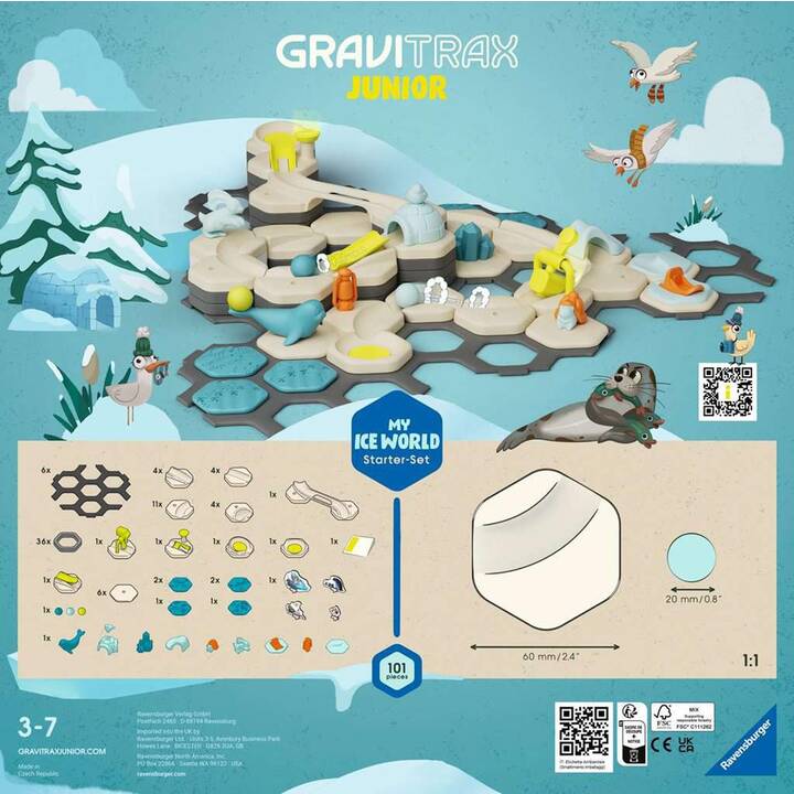 RAVENSBURGER GraviTrax Junior Starter-Set L Ice