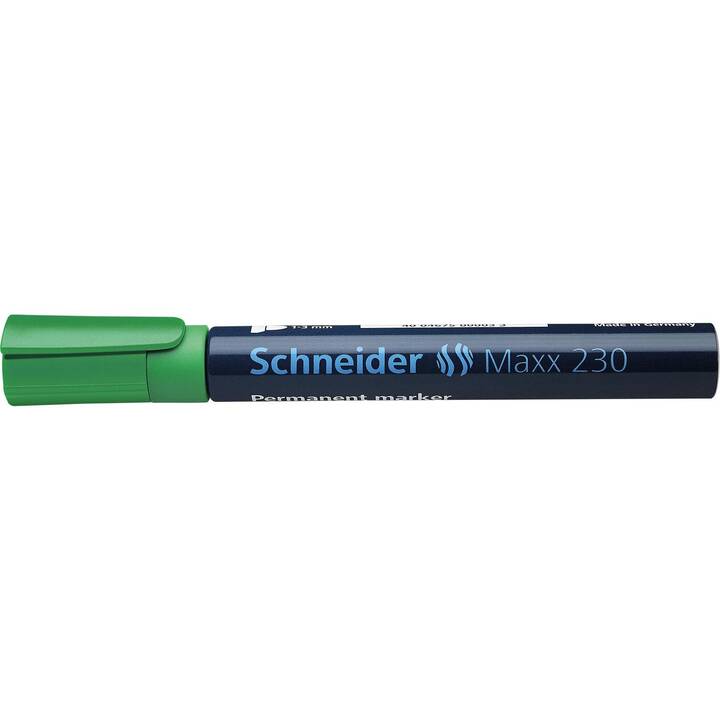 SCHNEIDER Pennarello indelebile Maxx 230 (Verde, 1 pezzo)
