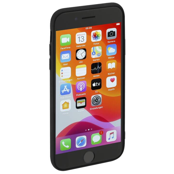 HAMA Backcover Finest Feel (iPhone 8, iPhone SE 2020, iPhone 6, iPhone 6s, iPhone 7, Schwarz)