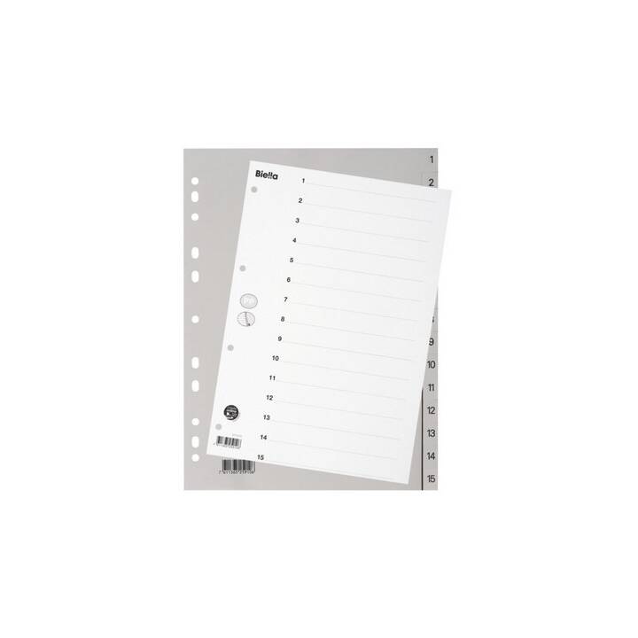 BIELLA Register (15 x A4, Nummerisch)