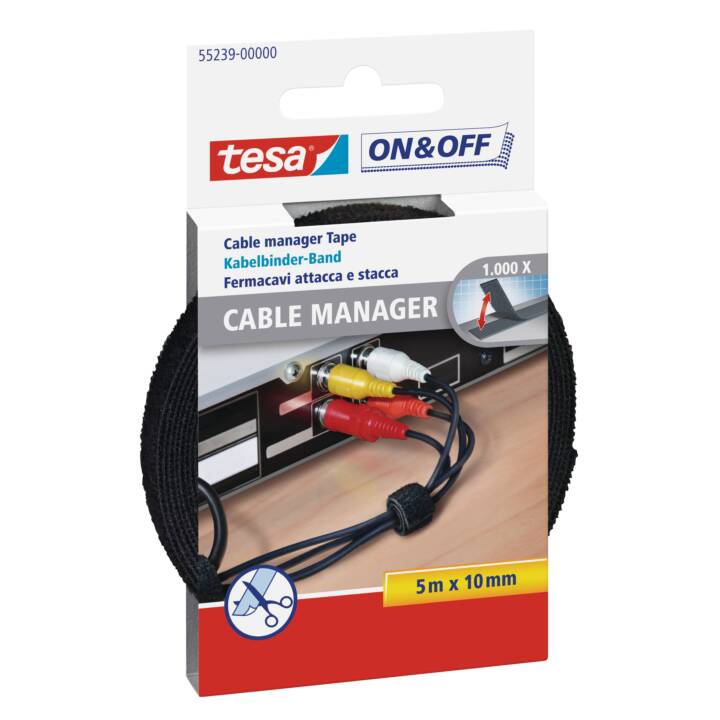 TESA Fixations de câbles (5000 mm, 1 pièce)