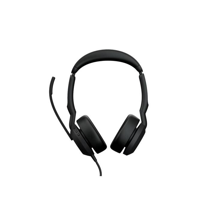 JABRA Office Headset Evolve2 50 Duo (On-Ear, Kabel und Kabellos, Schwarz)