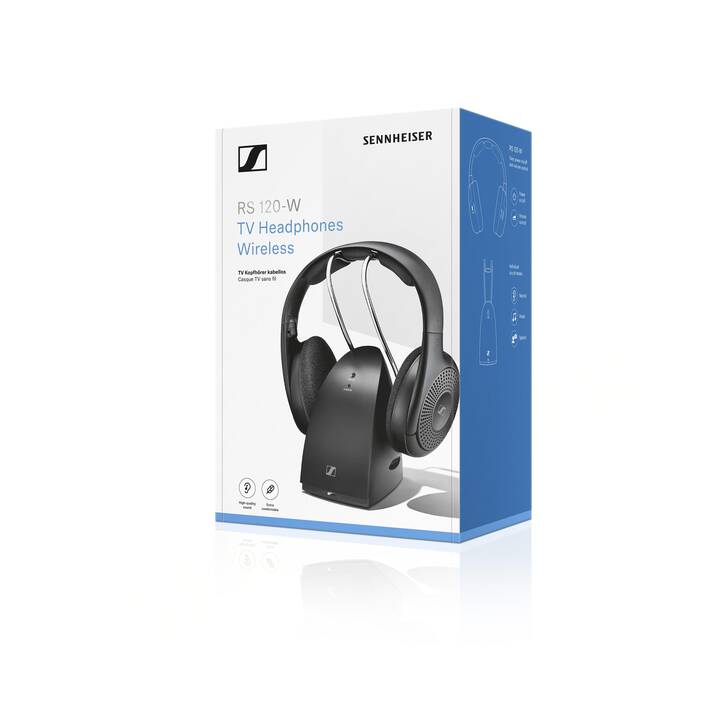 SENNHEISER RS 120-W (On-Ear, Black)