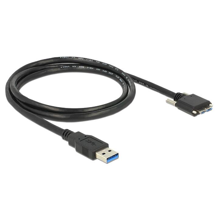 DELOCK Cavo USB (Micro USB 3.0 di tipo B, USB 3.0 di tipo A, 1 m)