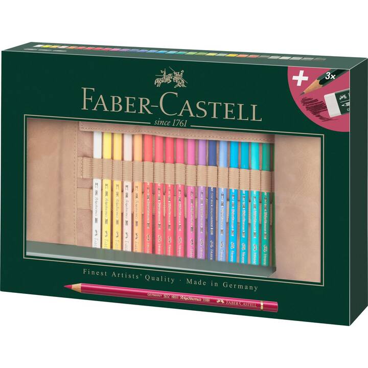 FABER-CASTELL Crayons de couleur (Multicolore, 34 pièce)