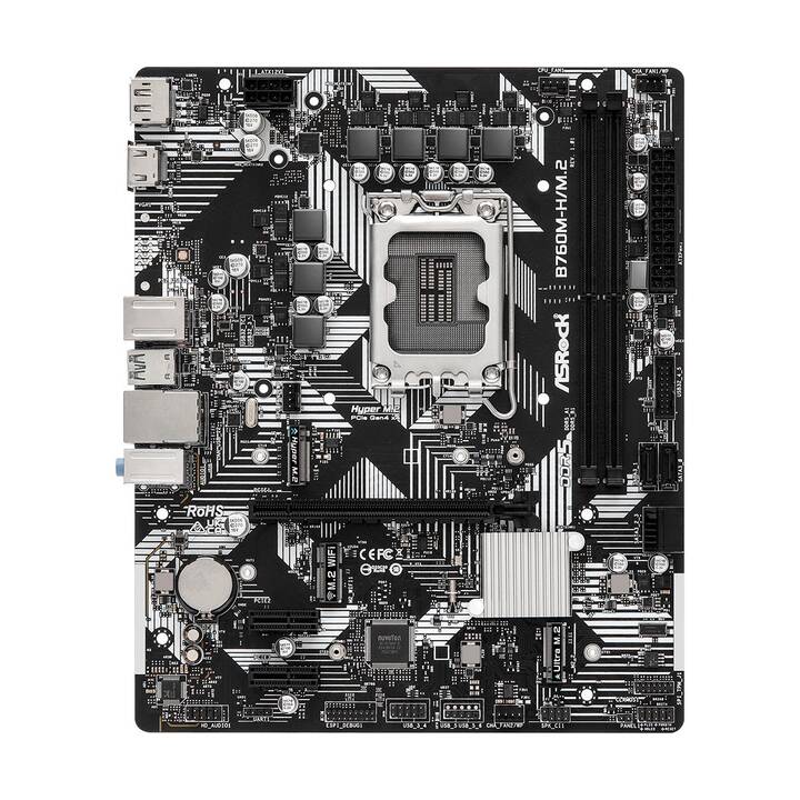 ASROCK B760M-H/M.2 (LGA 1700, Intel B760, Micro ATX)