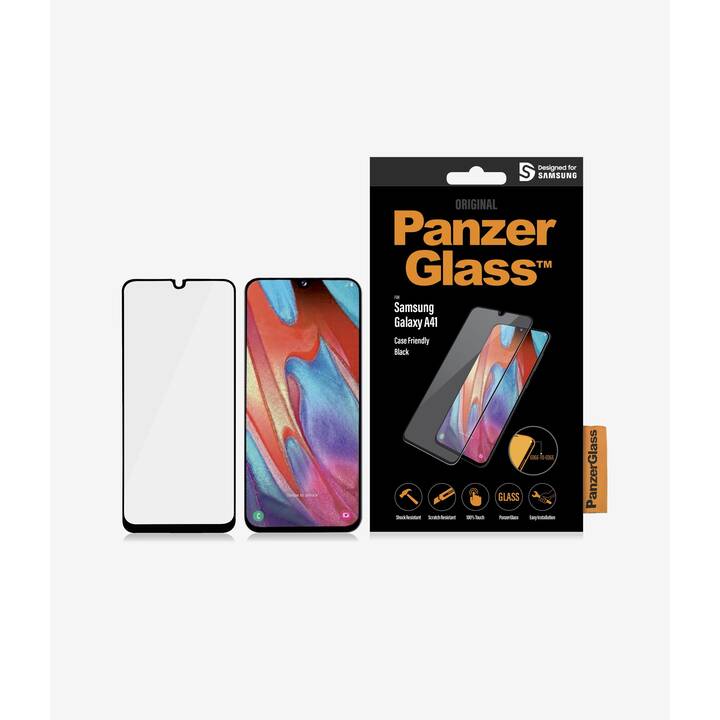 PANZERGLASS Displayschutzfolie Case Friendly (Klar, Galaxy A41)