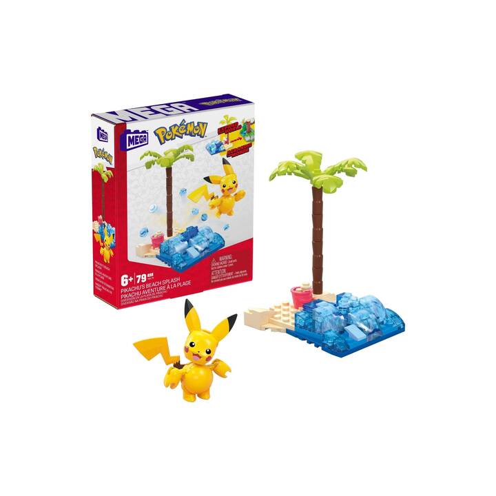 MATTEL Pokémon Pikachu's Beach Splash (79 pièce)
