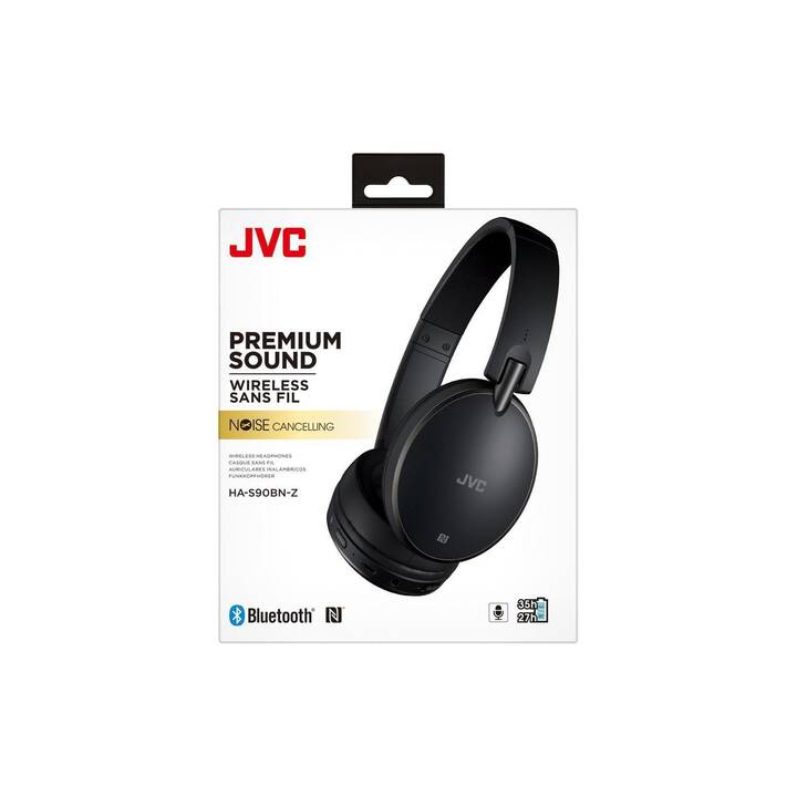 JVC HA-S90BN-Z NC (On-Ear, ANC, Bluetooth 3.0, Schwarz)