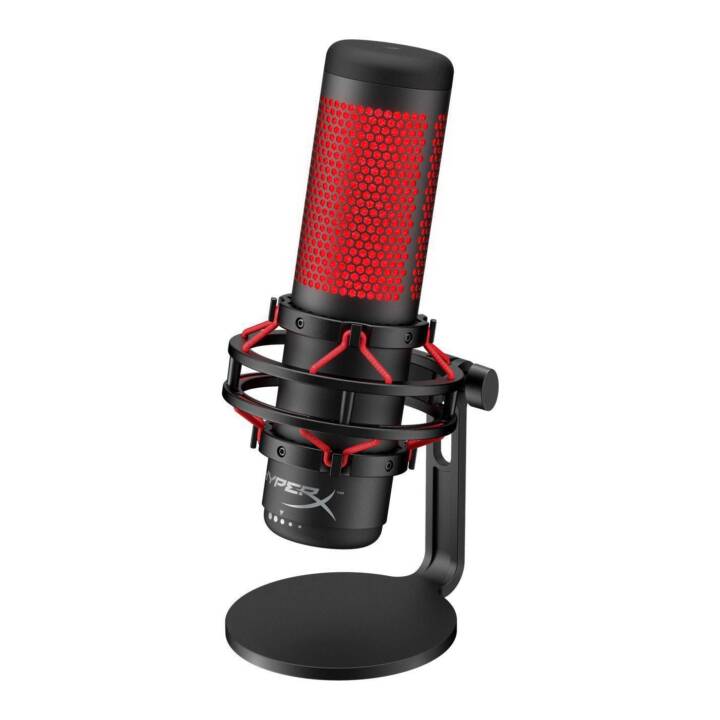 HYPERX QuadCast Microphone de table (Rouge, Noir)
