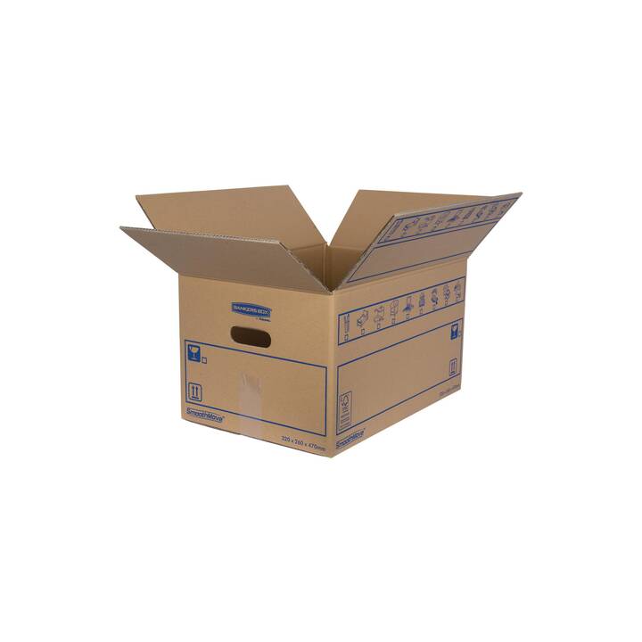 FELLOWES Boîte de déménagement Smoothmove Standard (550 mm x 350 mm x 350 mm)