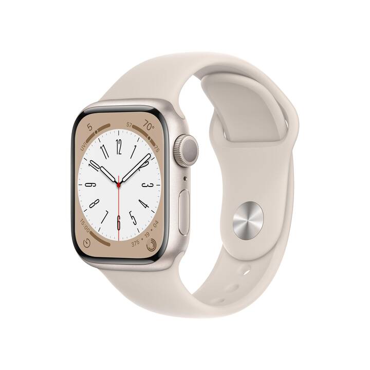 APPLE Watch Series 8 GPS (41 mm, Aluminium, Galileo, Beidou, QZSS, GLONASS, GPS)