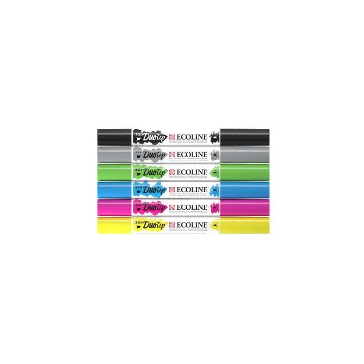 TALENS Ecoline Duotip Basis Set Crayon encre (Multicolore, 6 pièce)