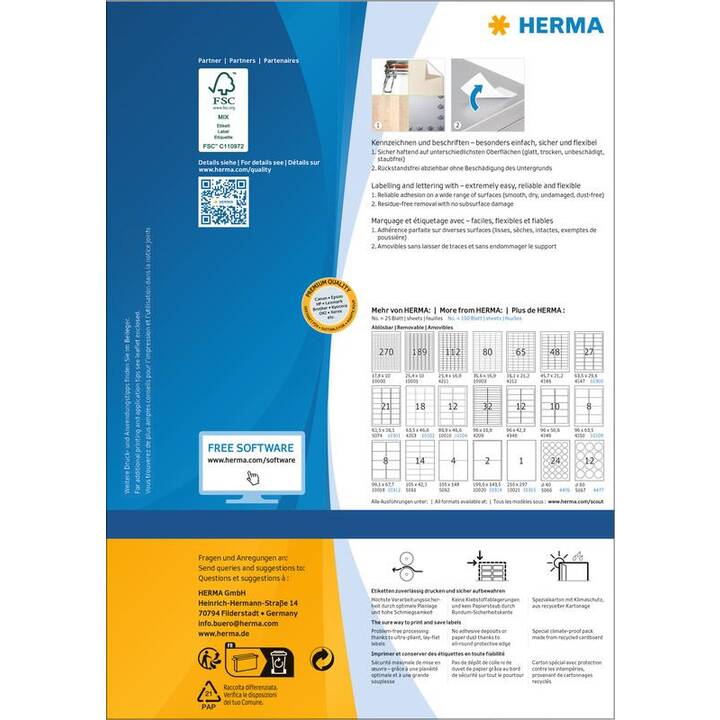 HERMA Special (85 x 85 mm)