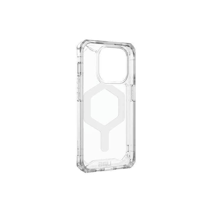 URBAN ARMOR GEAR Backcover Plyo (iPhone 15 Pro, Sans motif, Transparent, Blanc)