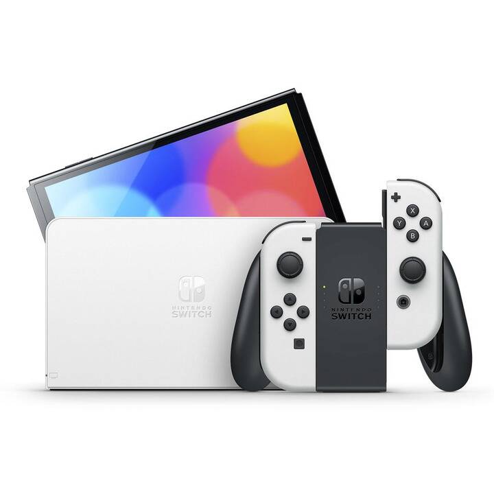NINTENDO Switch modèle OLED blanc 64 GB (Pokémon Karmesin, FR, DE, IT)