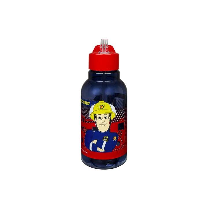 SCOOLI Kindertrinkflasche Sam (460 ml, Rot, Dunkelblau)