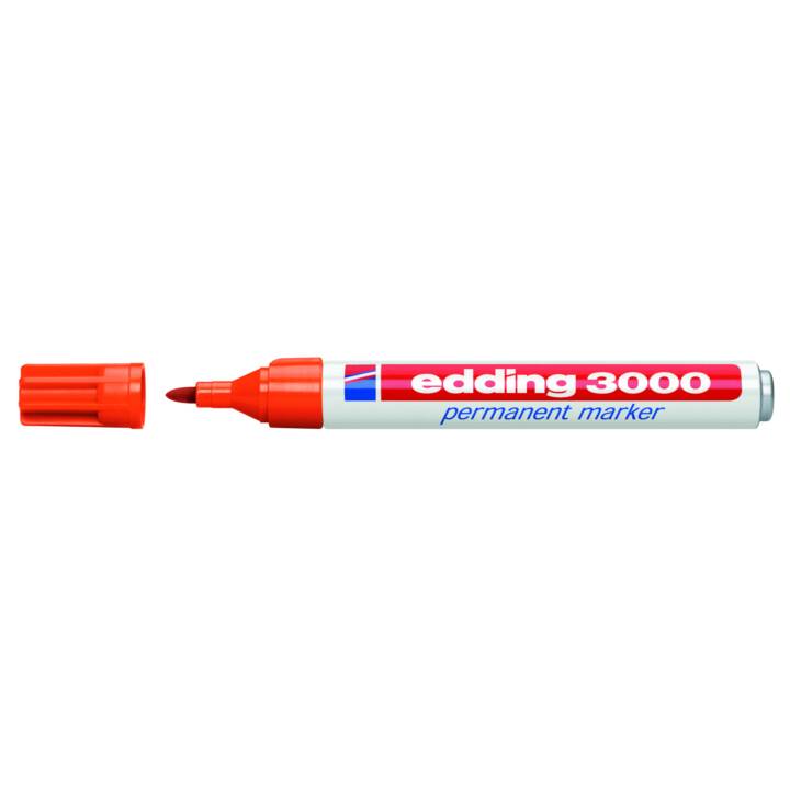 EDDING Permanent Marker 3000 (Orange, 1 Stück)