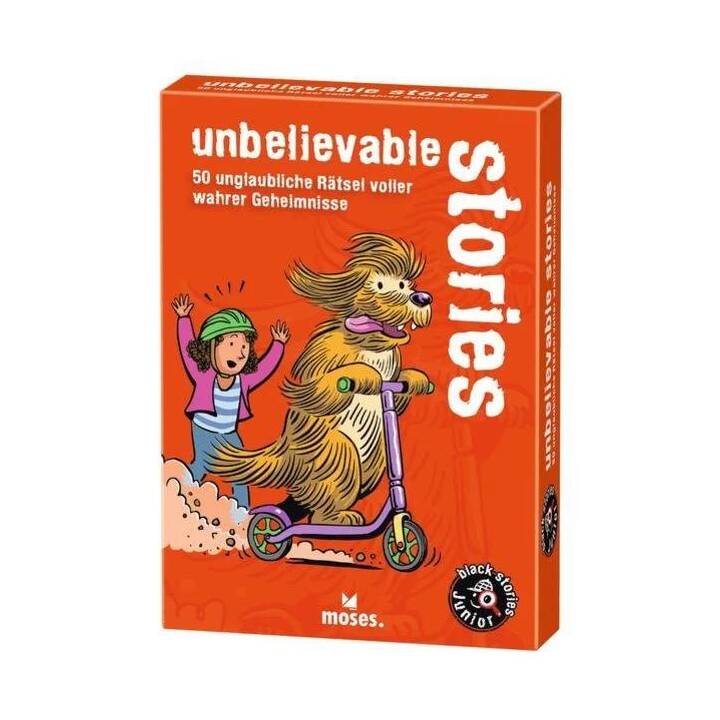 Moses. Black Stories Junior – 50 Indovinelli Incredibili Per Bambini Da 8 Anni In Su – Gioco Di Carte Per 2+ Giocatori, Ideale Per Feste E Viaggi