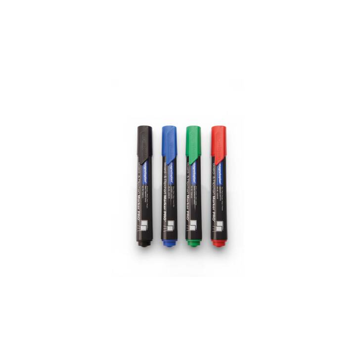 MAGNETOPLAN Marqueur pour tableaux blancs (Multicolore, 4 pièce)