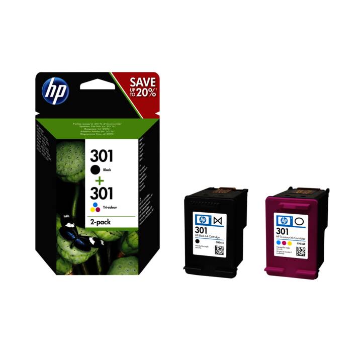 HP 301 (Jaune, Noir, Magenta, Cyan, 1 pièce)