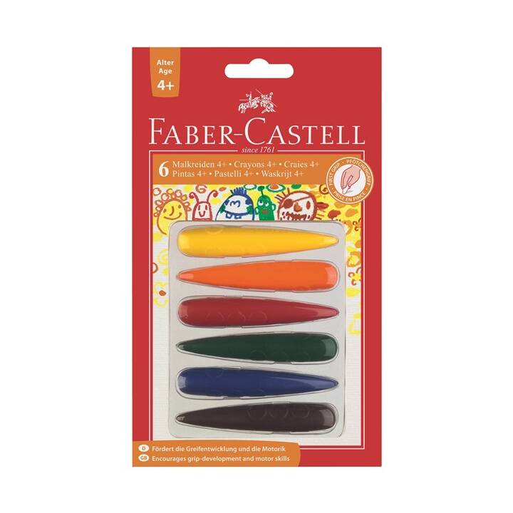 FABER-CASTELL Craie de cire (6 pièce)