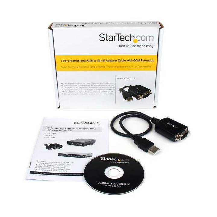 STARTECH.COM Adaptateur (Fiche USB 2.0 de type A, DB-9, 0.42 m)