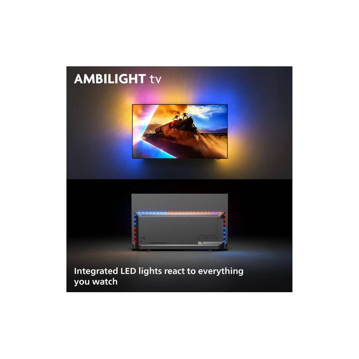 Philips Ambilight 65OLED760 4K OLED Smart TV – 65 Inch Met P5 AI Perfect Picture Engine, Dolby Atmos, Titan OS, Werkt Met Alexa En Google Assistant