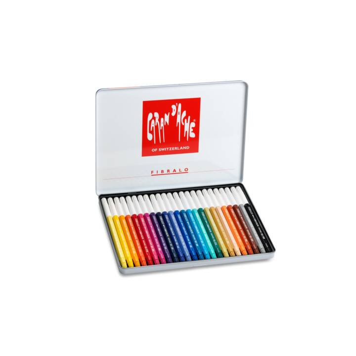 CARAN D'ACHE Fibralo Pennarello (Multicolore, 24 pezzo)