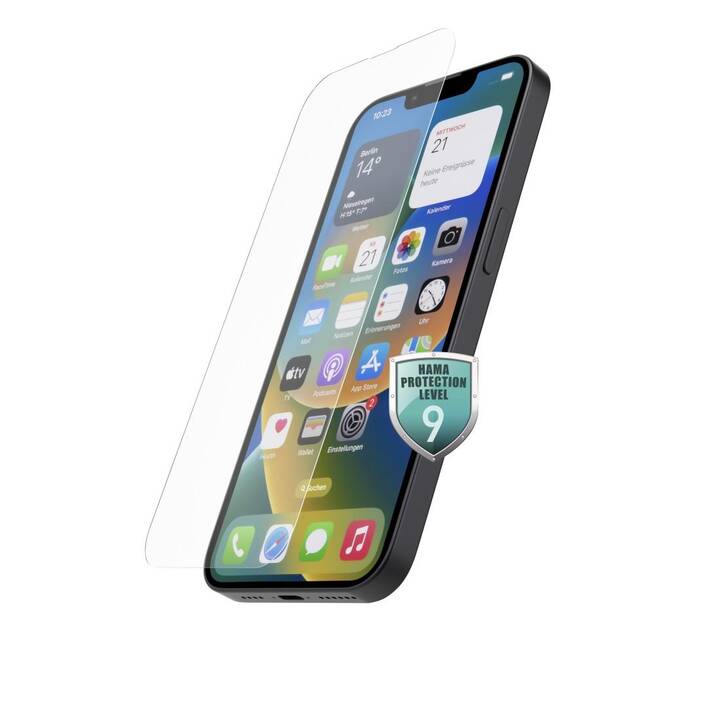 HAMA Vetro protettivo da schermo Premium (iPhone 15, iPhone 15 Pro, 1 pezzo)