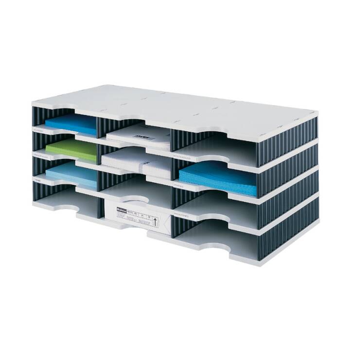 STYRO Büroschubladenbox (723.0 mm  x 331.0 cm, Grau, Schwarz)