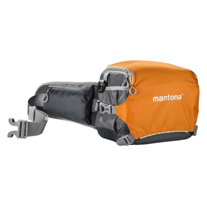 MANTONA ElementsPro 20 Kameratasche (Orange, Grau)