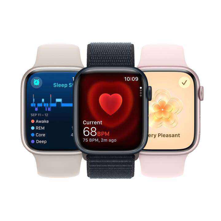 APPLE Watch Series 9 GPS + Cellular (41 mm, Alluminio, 4G, M)