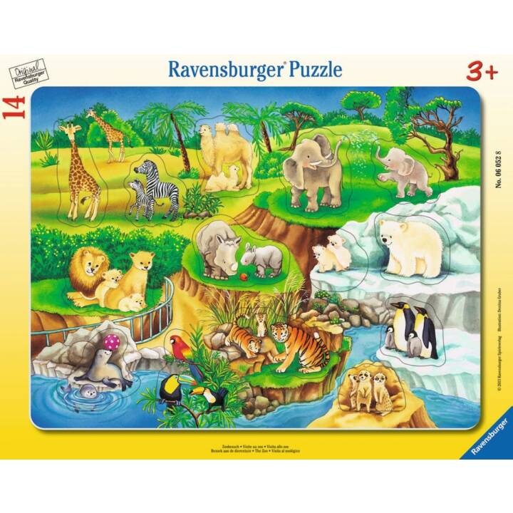 RAVENSBURGER Animali Puzzle (14 x, 8 x)