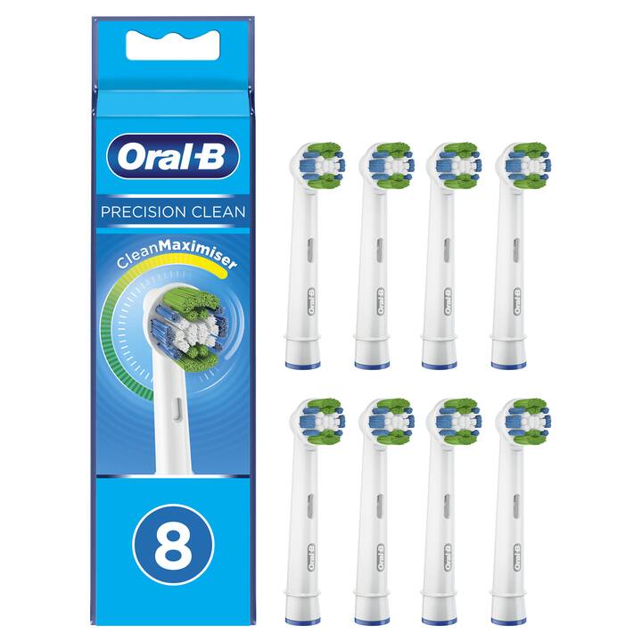 ORAL-B Testa di spazzolino Precision Clean 80339358 (8 pezzo)