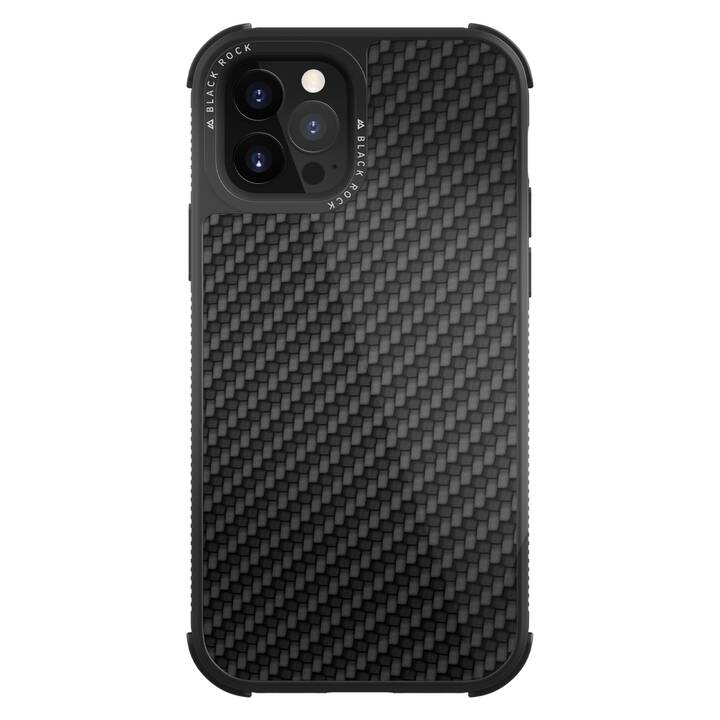 BLACK ROCK Backcover Robust (iPhone 12, iPhone 12 Pro, Noir)