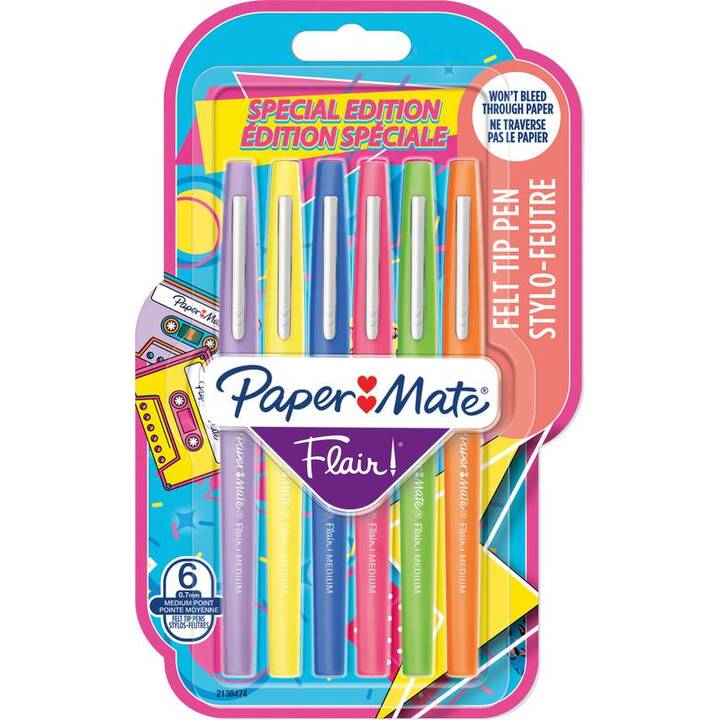 PAPER MATE Retro  Crayon feutre (Multicolore)