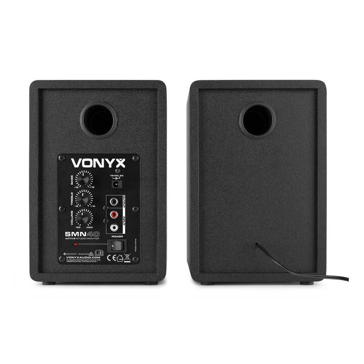 VONYX SMN40B (100 W, Altoparlanti monitor, Giallo, Nero)