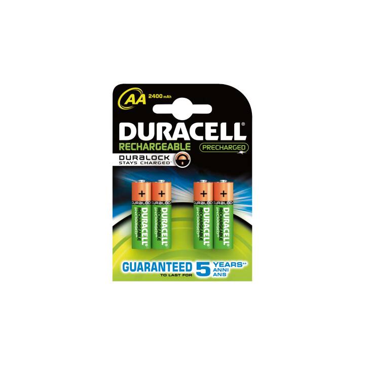 DURACELL Batterie (AA / Mignon / LR6, 4 pièce)