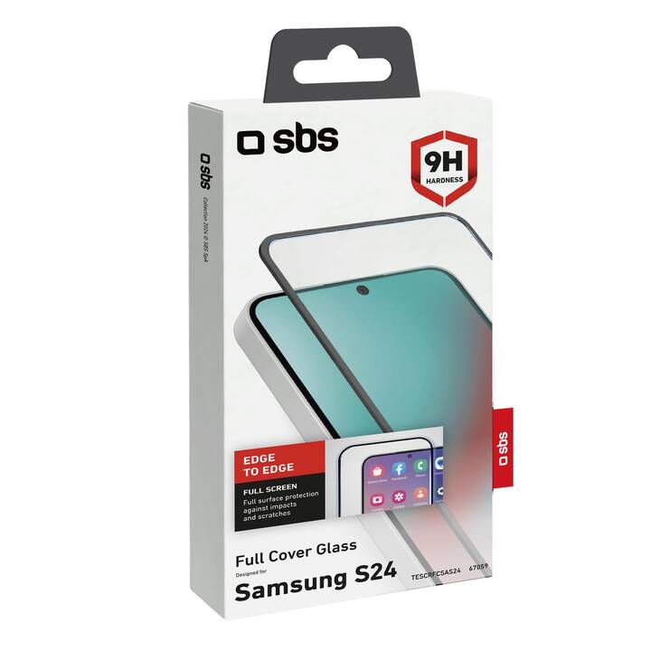 SBS Verre de protection d'écran (Galaxy S24, 1 pièce)