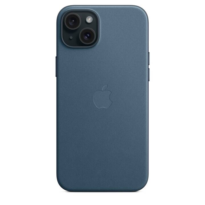 APPLE Backcover Fine Woven (iPhone 15 Plus, Bleu)